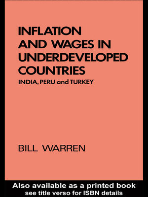 cover image of Inflation and Wages in Underdeveloped Countries